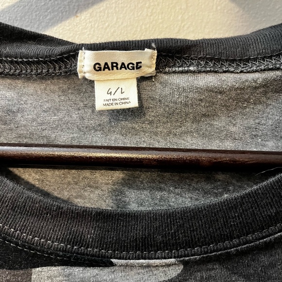 Garage Camo Cropped Tee - Picture 2 of 3